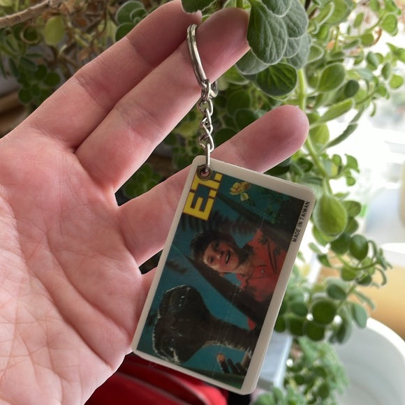 Vintage 1983 E.T. Movie - Plastic PICTURE CARD - keychain / retro / kitsch - Picture 5 of 6